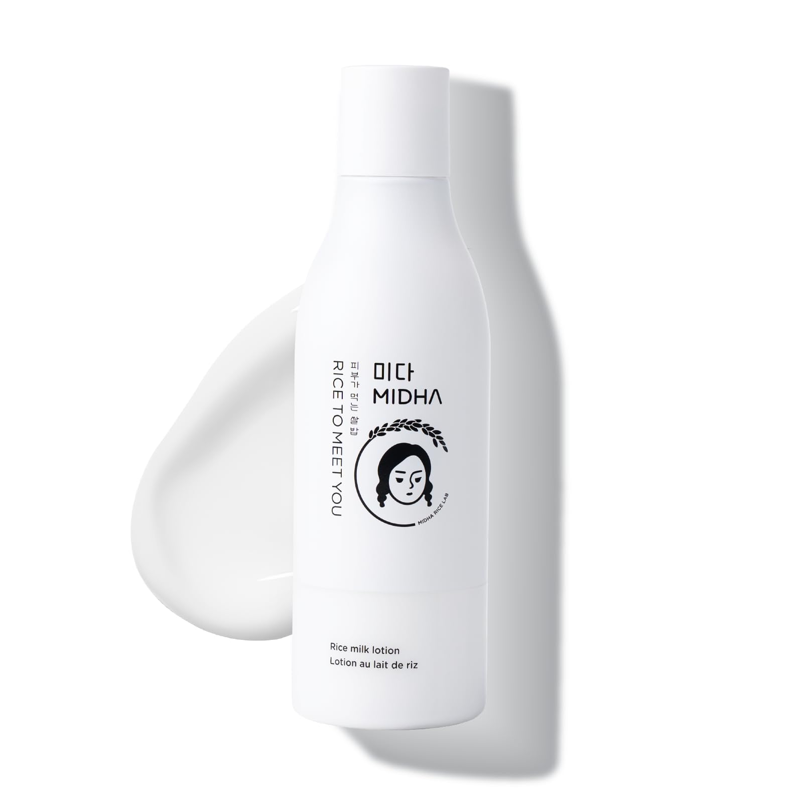 MIDHARice Milk Lotion – Hydrating, Brightening, Nourishing Body and Face Moisturiser – Gentle, Soothing Care for Radiant Skin – 200ml Bottle