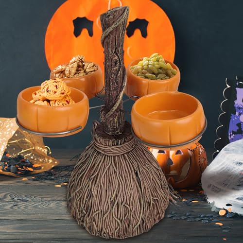 Présentoir de service de vaisselle d'Halloween cadeau déco de table sorcière - 4