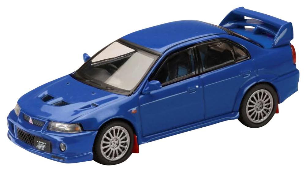 1/64 Mitsubishi Lancer GSR Evolution 6 (CP9A) 1999 w/Mud Flaps Lanze Blau