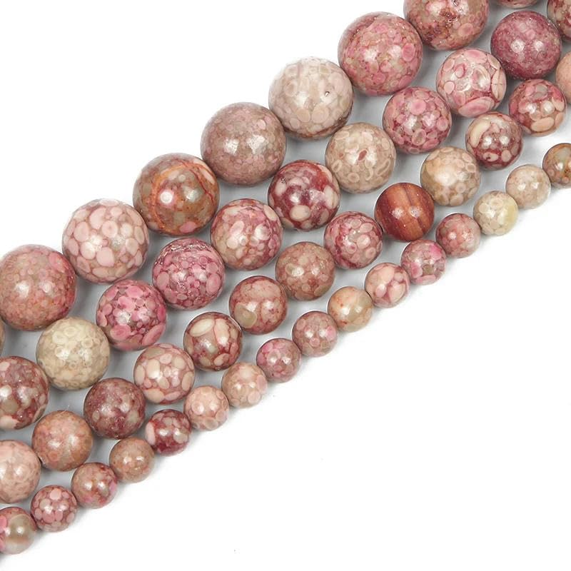Natural Stone Beads Tiger Eye Agates Jades Hematite Garnet Round Loose Beads for Jewelry Making DIY Bracelets 4-12MM-medical stone-6mm 60-62pcs