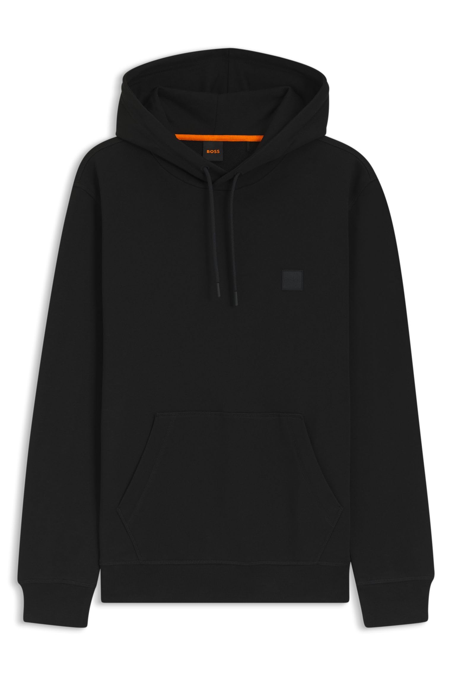 BOSS Mens Logo Patch Hoodie Black XS