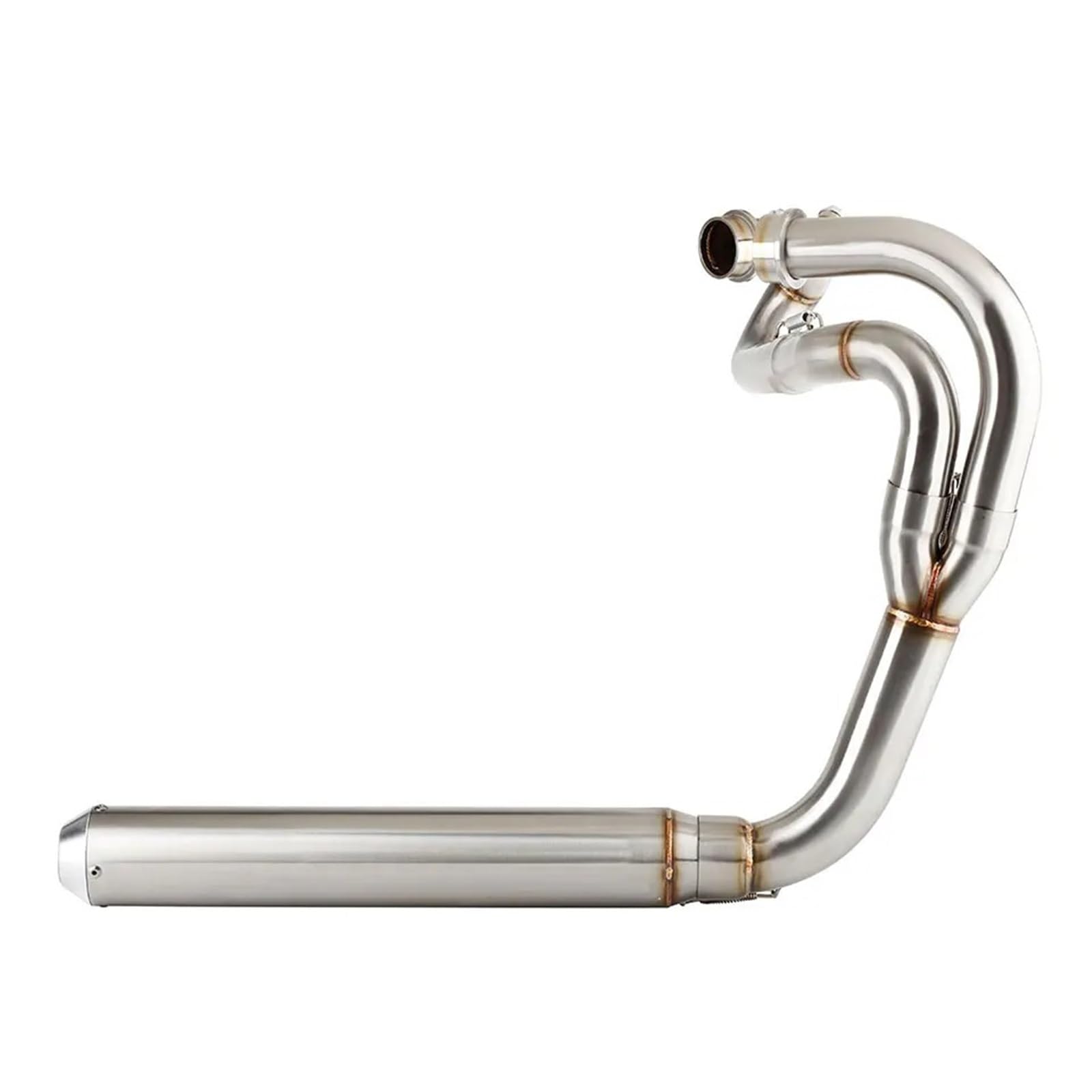 Silenziatore moto completo di scarico moto per Triumph per Scrambler 900 2017-2025 Silenziatore completo 2:1 a montaggio basso con intestazione per Scrambler 900