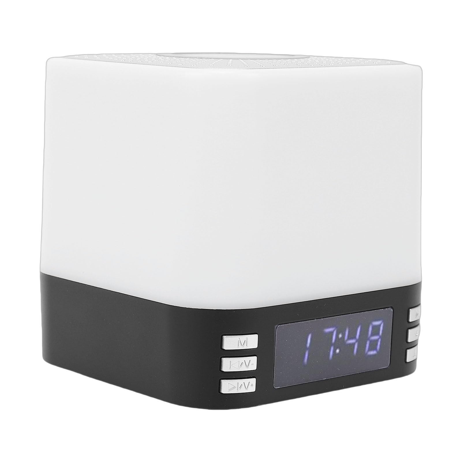 Pongnas Station de Charge 3 en 1 avec Horloge Numerique, Support de (Black)