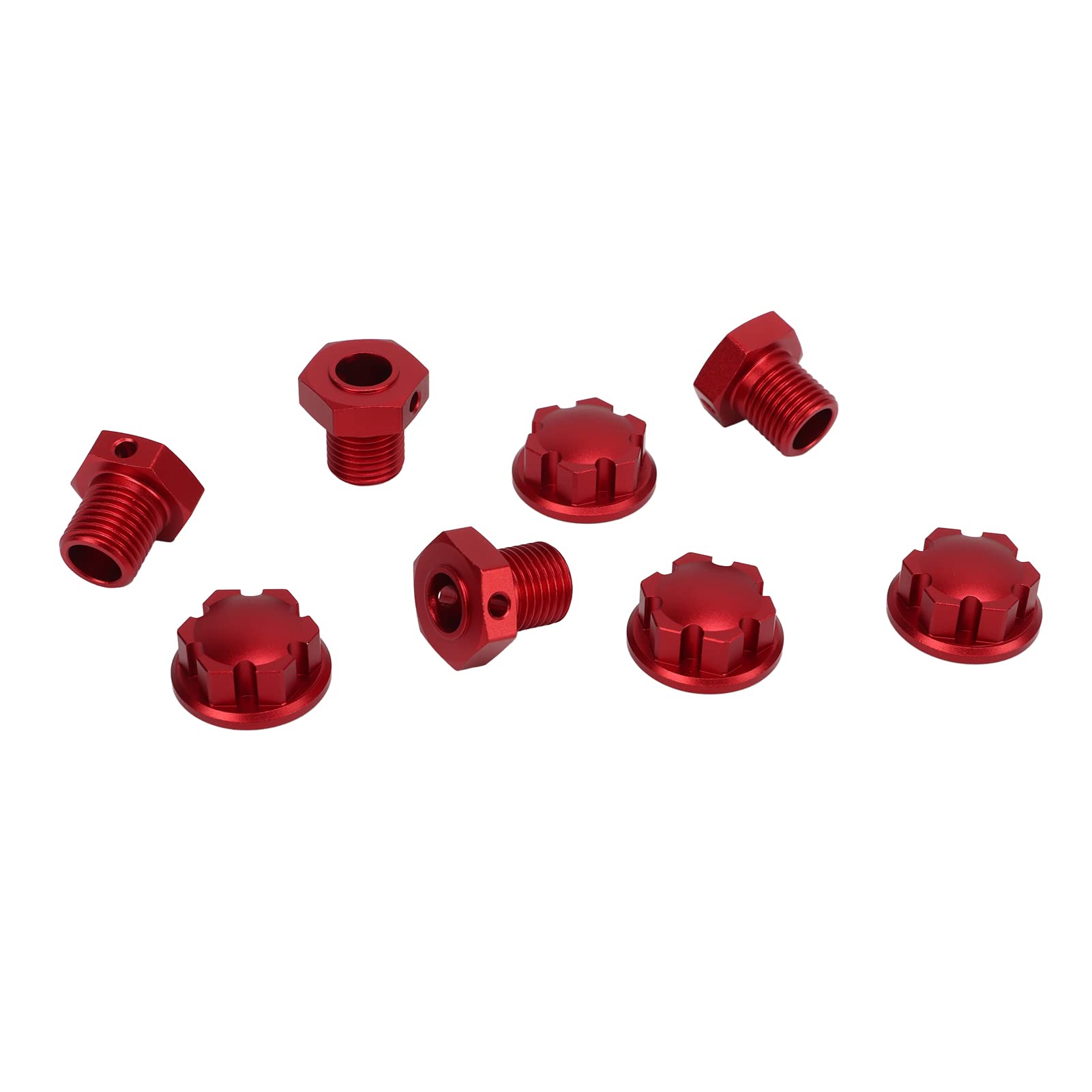 VGEBY Set 4 Dadi Esagonali Per Ruote RC – Alluminio Blu, Per Auto 1/14 WL 144001, Spessore 4mm - 4