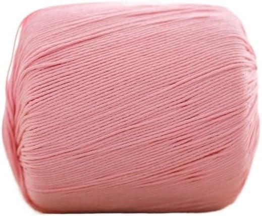 5 Rolls Size 3 Combed Cotton Yarn for Crocheting 3-Ply Lace Thread 50g(26)