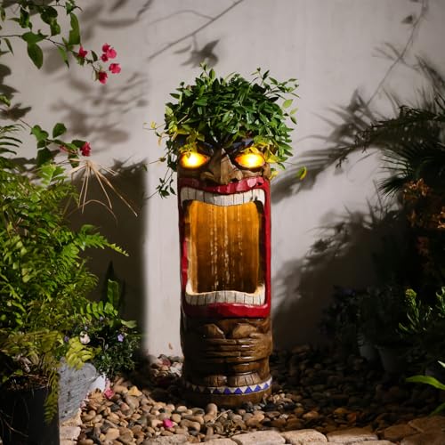 31" LED Outdoor Water Fountain