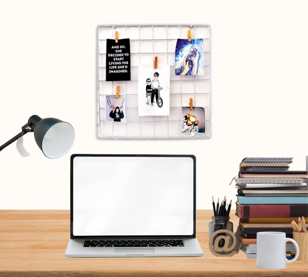 Pikify DIY Steel Grid Photo Frame for Wall [40 * 40 cm] Clip Holder Photo Frame,Multi Functional Creative Mesh Wall Grid [ Made in India ] (1, White) ,Metal (B08GM13BPJ) Amazon Price History, Amazon Price Tracker