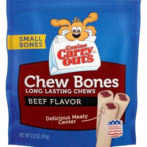 Canine Carry Outs Beef Flavor Chew Bones-4 Pack (2.8 oz Each) Cover