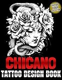 Tattoo Design Book: 400 Chicano Tattoos for Adults, Professionals, Amateurs & Style Lovers