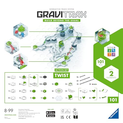 Circuit à billes GraviTrax : Action Set Twist Ravensburger Jeux France - vue 3