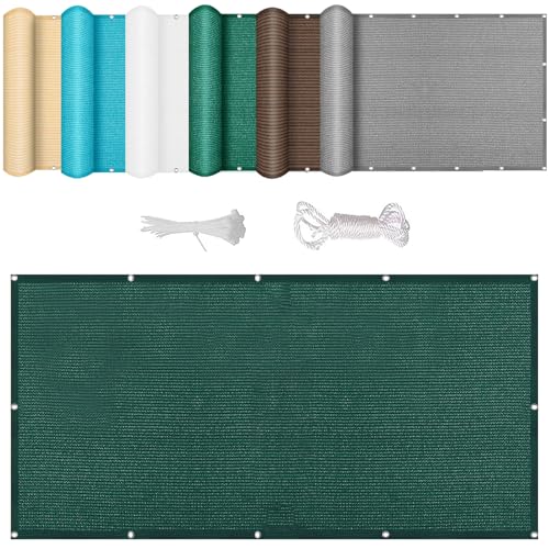 Toldo vela rectangular 120x175 de red de sombra verde con proteccion solar 2