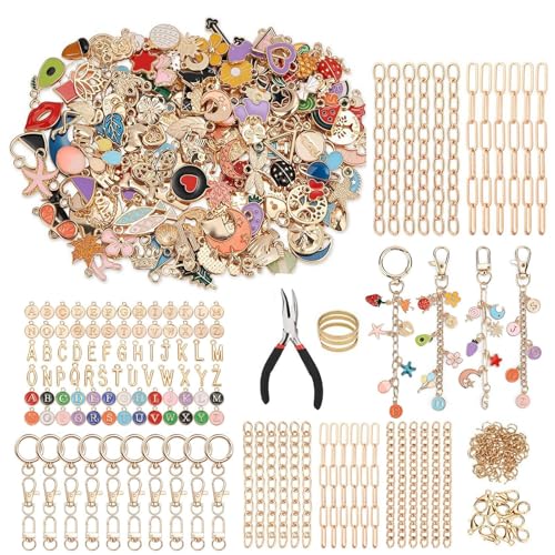 Porte-clés dorés pour organiser vos clés et concevoir des accessoires en émail coloré