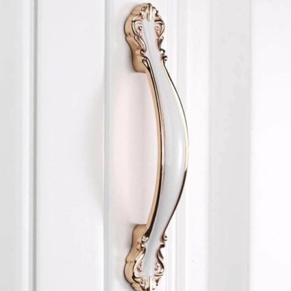 Doorknobs,Cabinet Handle, Furniture Fittings Kitchen Cabinet Door Handles Drawer Zinc Knobs 3-Size Alloy-96Mm Gold