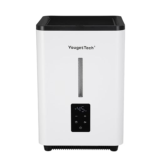 Evaporative Humidifiers for Bedroom Large Room|1.55Gallons|20W evaporative cool mist humidifier|7 Speed | MAX Output 1000 ml/h | Auto Humid | Top Filling