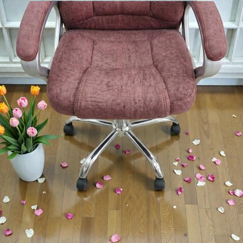 Image of Ergonomic Ortho-Support High Back Executive Office Chair, Beige PU Leather, Quilted Design, Adjustable Height, Padded Armrests, 360 Swivel with Wheels for All Day Comfort (Burgundy)