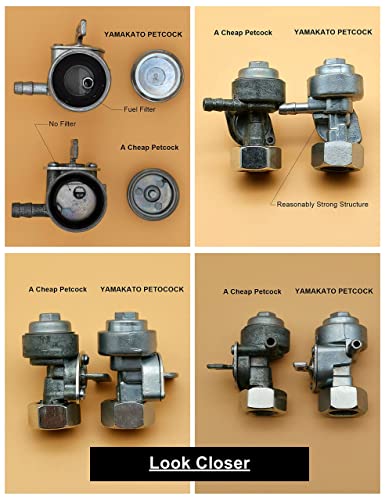Image of YAMAKATO Predator 9000 8750 4000 4375 Generator Fuel Tank Shut Off Valve | Fuel Petcock for Centurion Honda Westinghouse Duromax Durostar Powermate Powerhorse ETQ M16X1.5mm