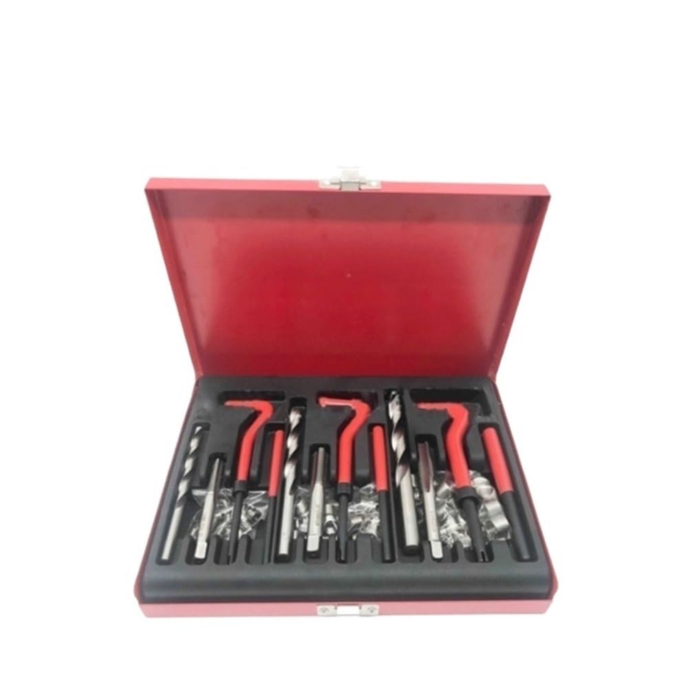 88 pezzi inserti filettati for ripristinare filettature danneggiate, kit di riparazione filettatura M6 M8 M10 for strumenti punta da trapano