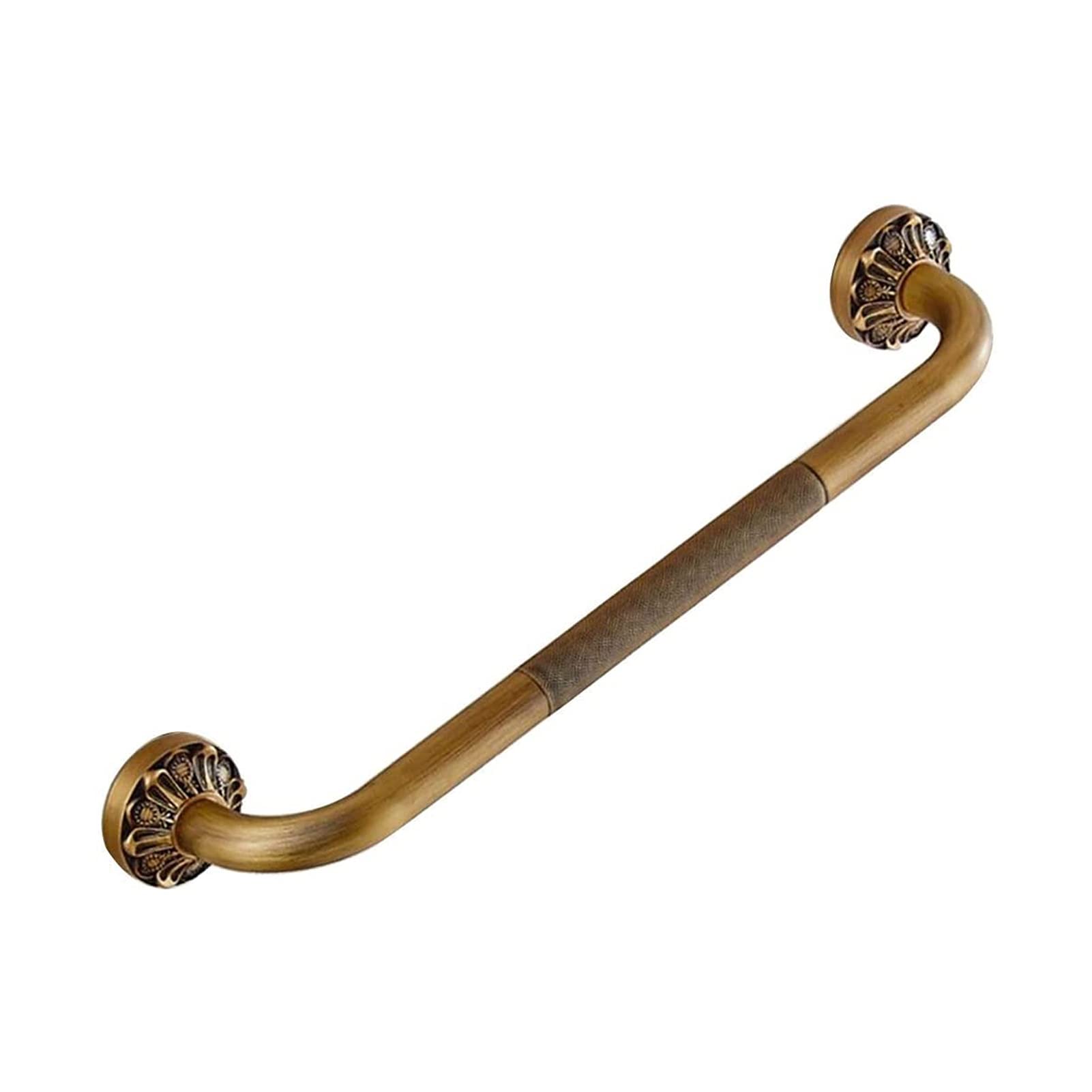 Bathroom Brass Handle, Heavy Grab Bar for Elderly Children Pregnant Women Bathtub Corridor Non-Slip Support Armrest Anti-Slip Bar(C,49CM)