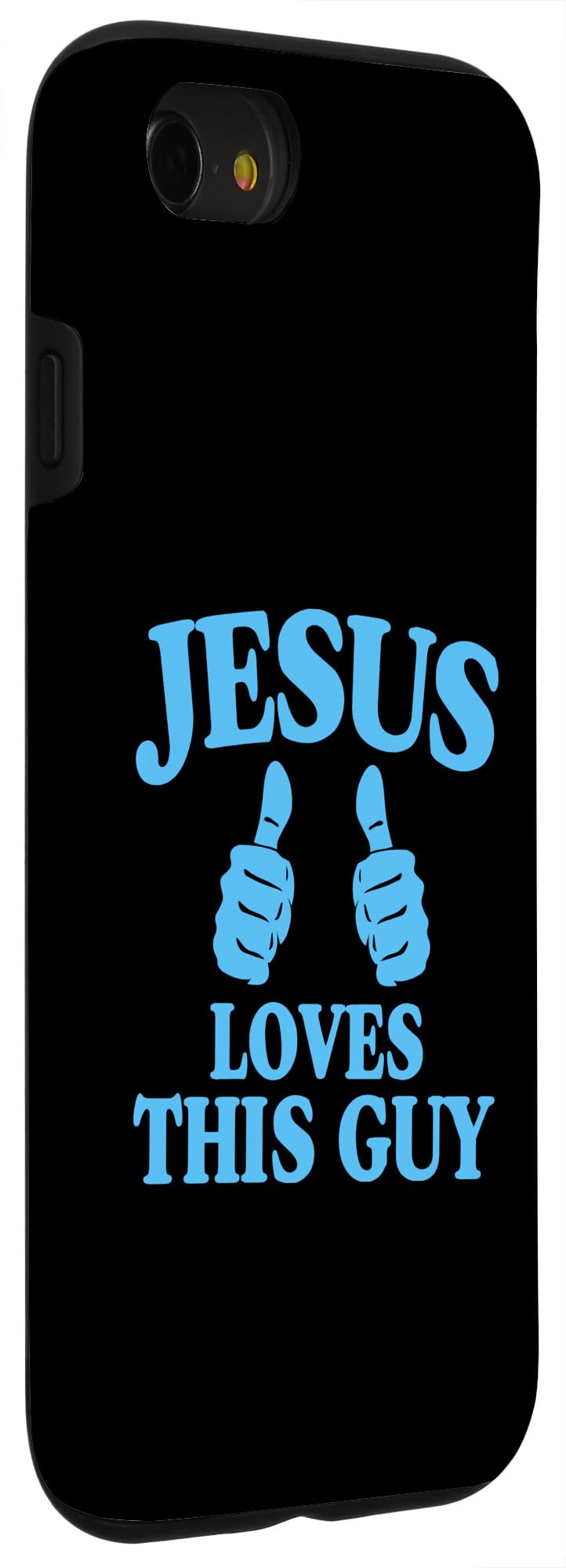 iPhone SE (2020) / 7 / 8 Jesus Loves This Guy Two Thumbs Christian Guy Case - Image 3