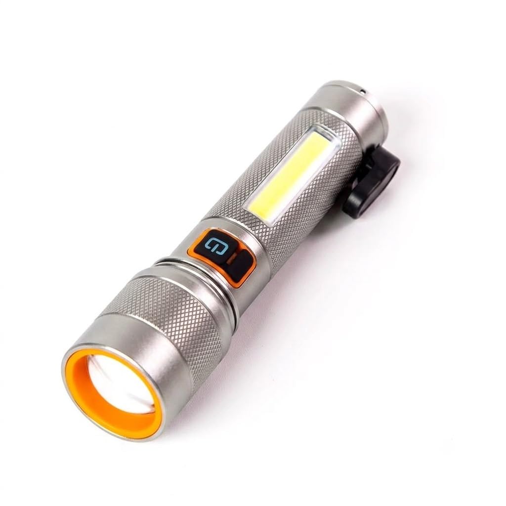 RealBuy Sentinel EDC Flashlight with Side Work Light, Aluminium Body | Zoomable Beam, Side Work Light, Glass Breaker Pin, Seat Belt Cutter, Emergency Rescue Tools, Lightweight Build-image-48