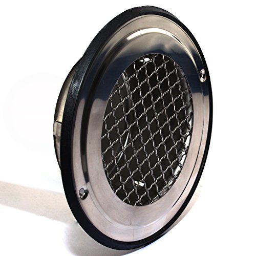 Preisvergleich Produktbild Edelstahl Abluftgitter Drahtgitter Abluft Wickelfalzrohr Abschlussgitter Lüftungsgitter Lüftungsrohr Ø 150 mm