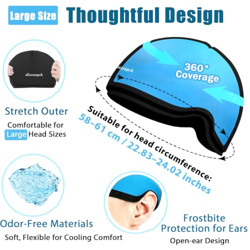 Image of Cold Cap, Black, Large