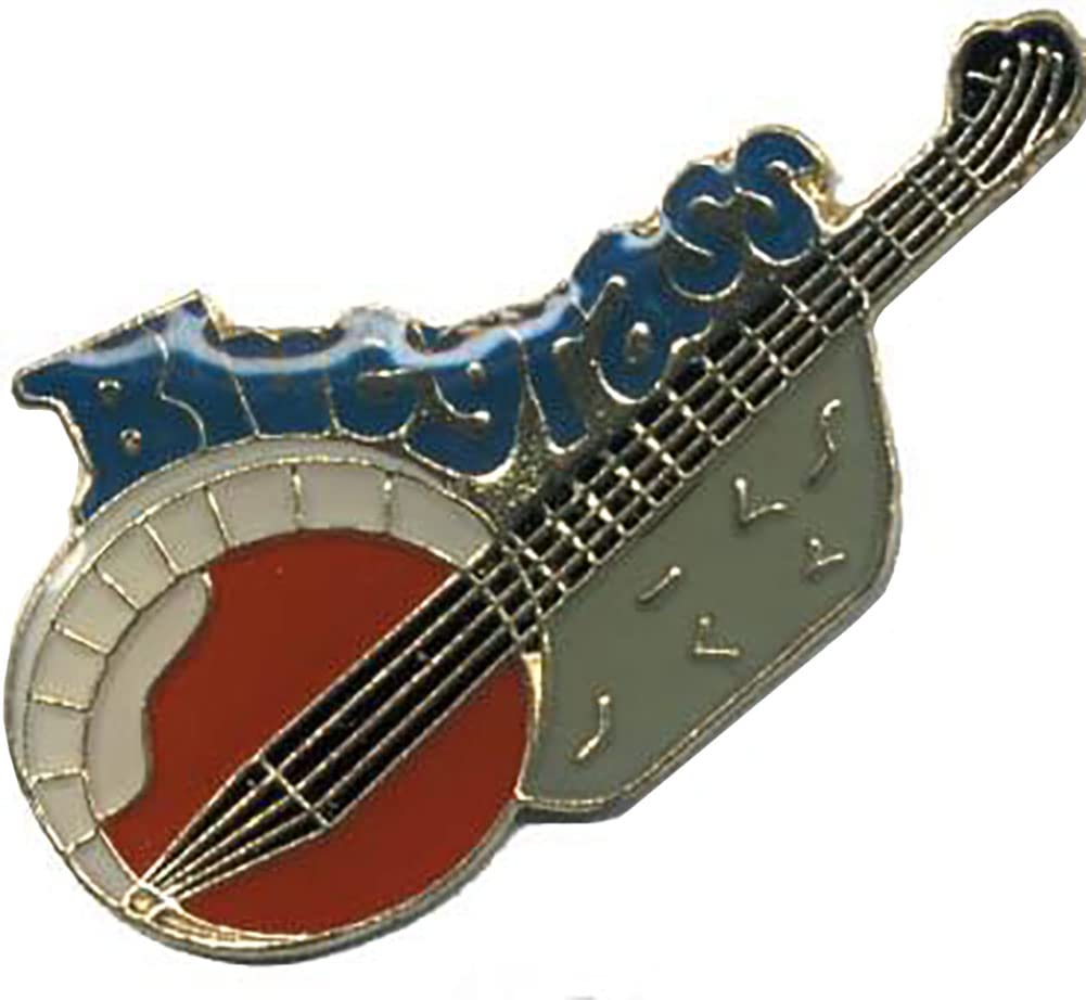 Bluegrass Banjo Bike Motorcycle Hat Cap Lapel Pin HP4656