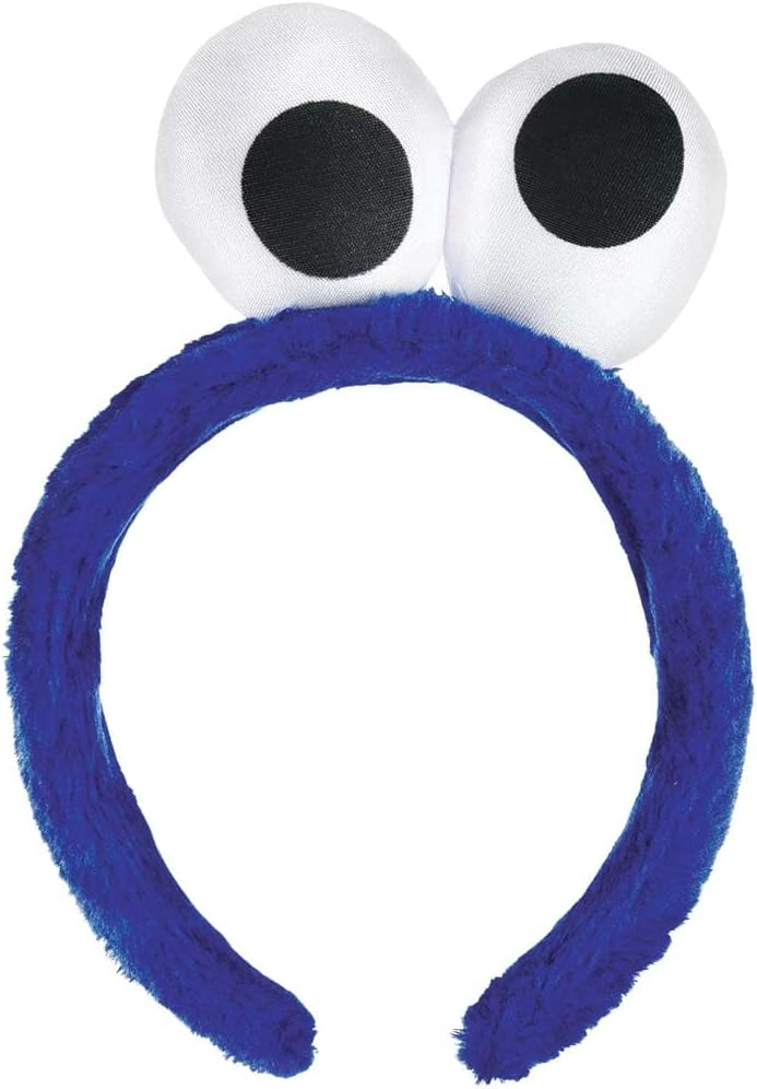 Everyday Sesame Street Deluxe Blue Fabric Headband (12 mos.) - 7" x 5" (1 Count) - Perfect Party Wear & Celebration Essential