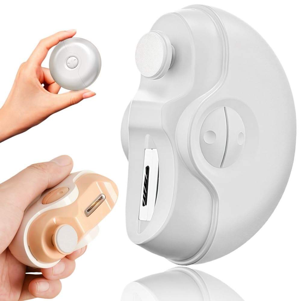 Electric Nail Clippers 2 in 1 Automatic Nail Clippers with 2 Adjustable Speeds for Polishing and Trimming Ideal for Seniors Kids and Adults Safe and