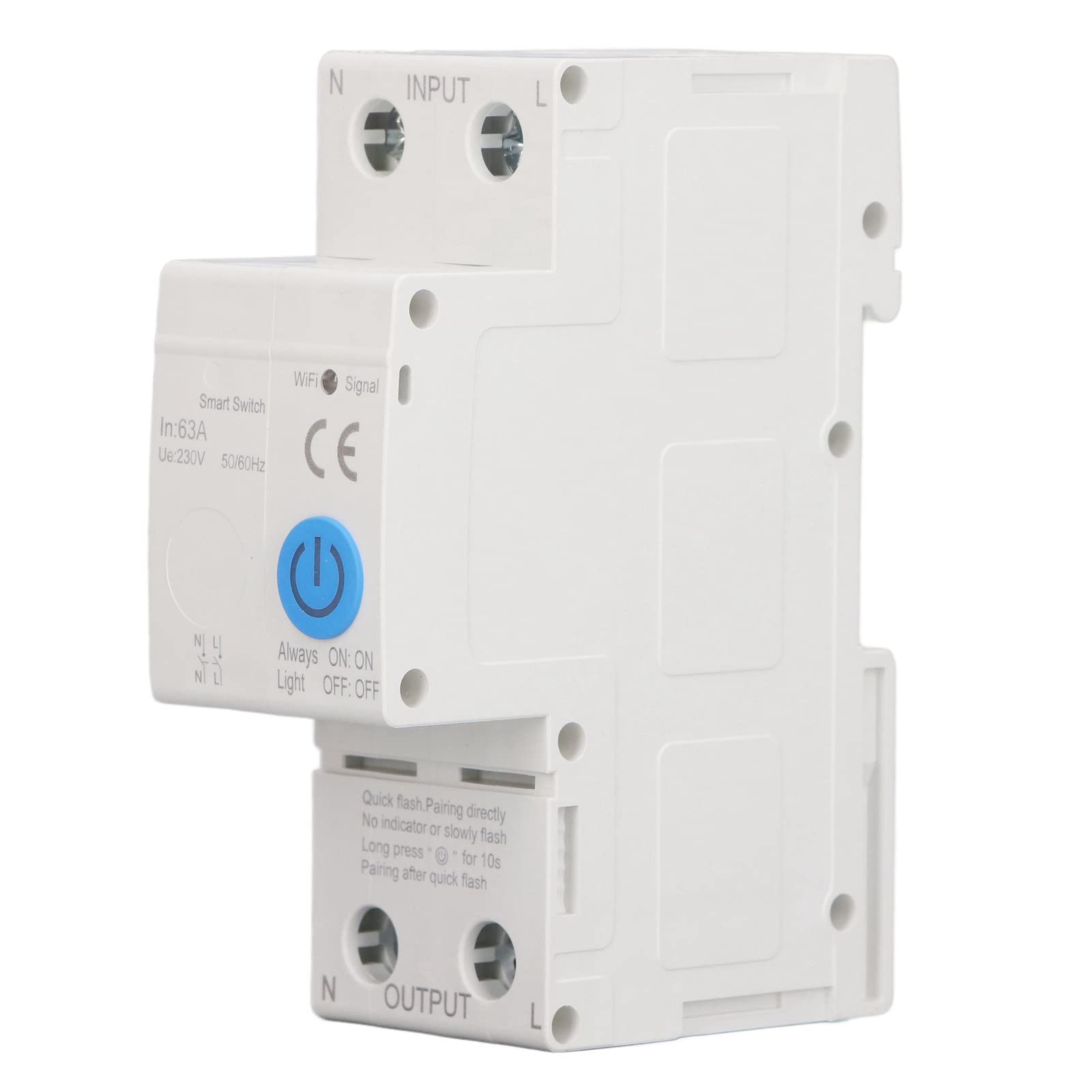 Para el interruptor de circuito inteligente Zigbee 2P 63A Control de voz de la aplicación Circuito de control remoto Interruptor con AC230V de medición