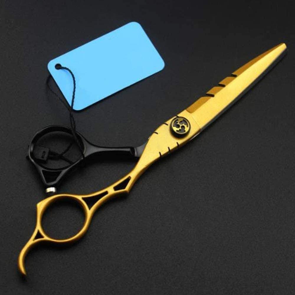 Ciseaux à dents et ciseaux plats de coiffure 6 pouces pour coupe des cheveux et effilage précis