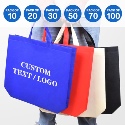 Scanect Custom Tote Bags 5-100 Pack
