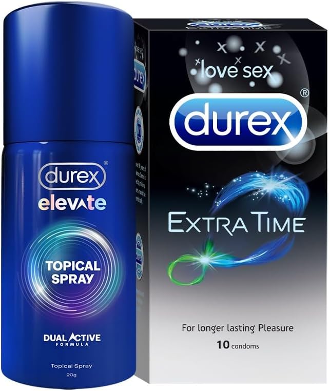 Extra Time Condoms 10s And Durex Spray Combo