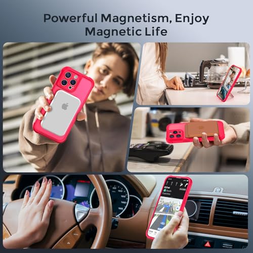 MOCCA Magnetic for iPhone 13 Pro Case with Stand,Red by MOCCA - Used condition - Image 6