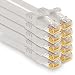 Produktbild 1aTTack.de - 10 X 1,0m Cat7 Netzwerkkabel, Cat.7 Ethernet, Lan & Cat 7 Patchkabel für maximale Internet Geschwindigkeit & verbindet alle Geräte mit RJ 45 Stecker Weiß
