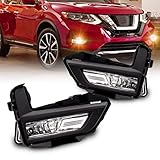 WEZEMLIGHT Fog Lights Assembly Replacement For 2017-2020 NISSAN ROGUE/X-TRAIL with H8 12V 35W Halogen Bulbs...