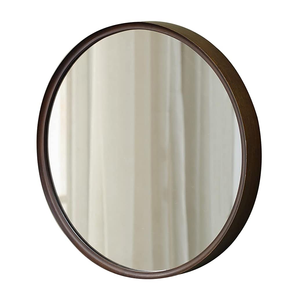 Miroir mural rond sans perçage pour valoriser un petit mur de salon