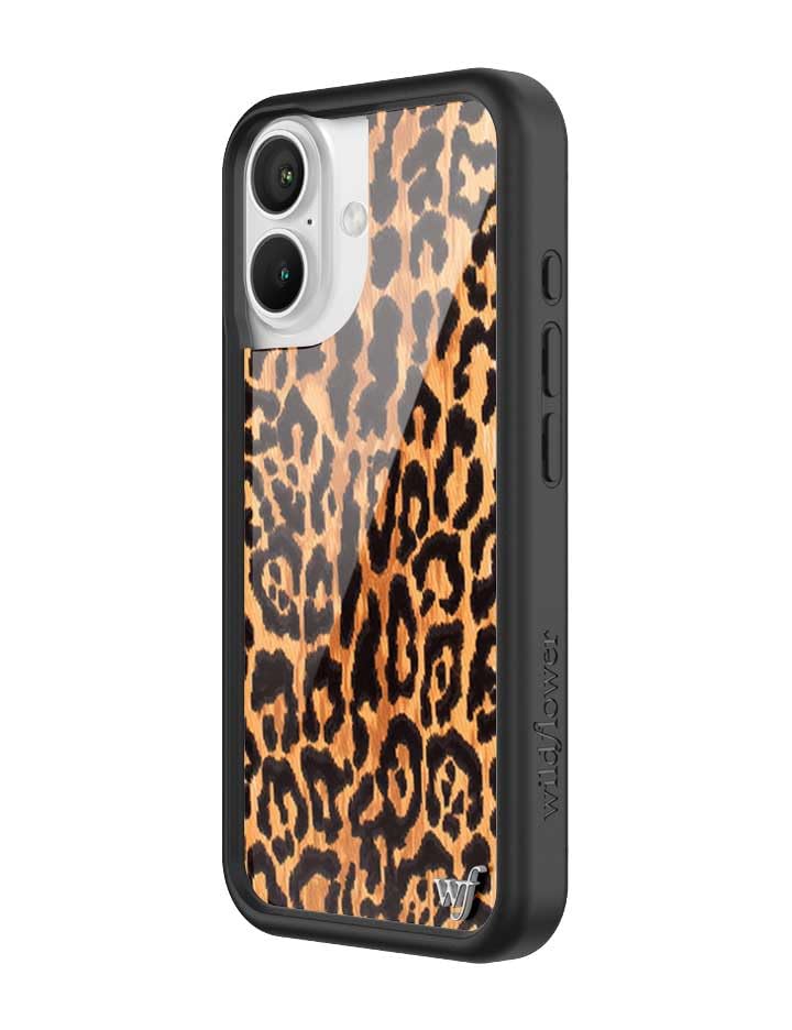Image of Wildflower Cases - Compatible with iPhone 16 | Protective Bumper, 6.5ft Drop Test Certified, Women Owned Small Business | Leopard Love