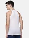 Dollar Lehar Combed Cotton Men's White Vest - Pack of 12 gallery image