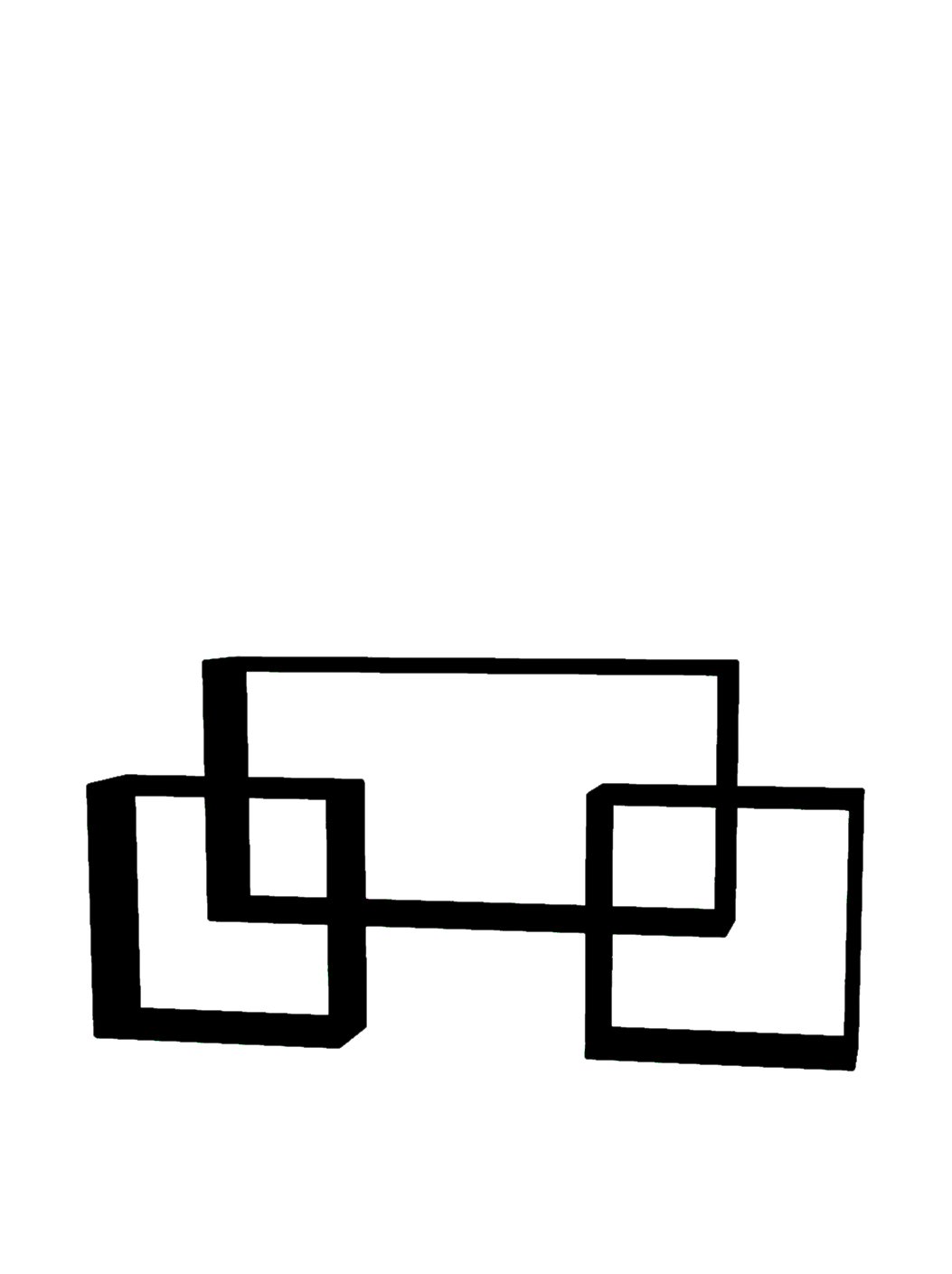 Homemania | Maison Du Design Bookcase Shelving unit - for Living Room, Office - Black melamine, ‎20 x 74.1 x 148.2 cm
