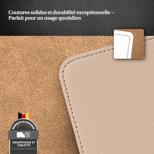 Coque magnétique iPhone 16 Plus moex rabat vertical antichoc - 5