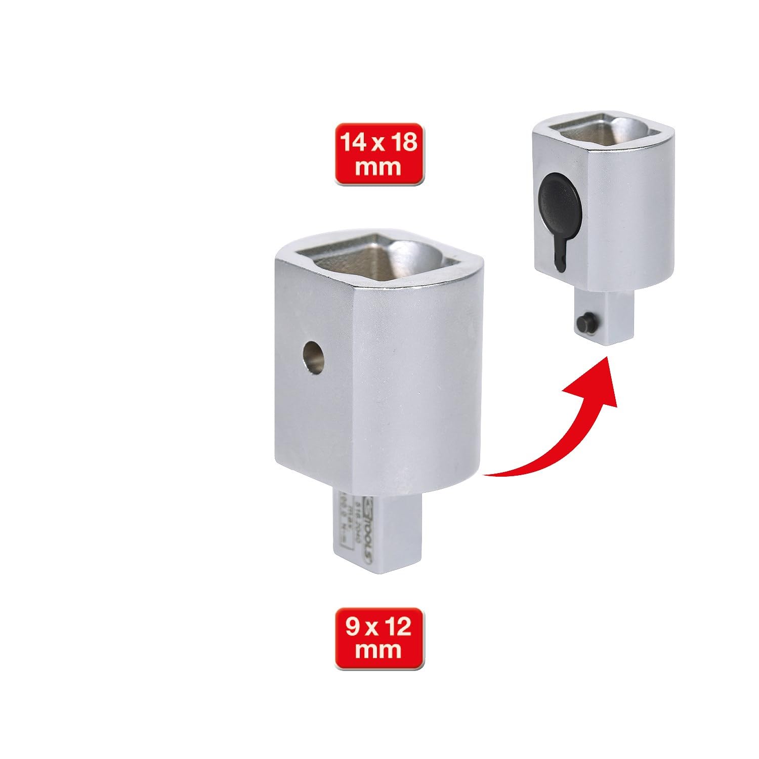 KS TOOLS 9x12 mm Adaptador insertable, auf 14x18 mm 516.2040 Couleur