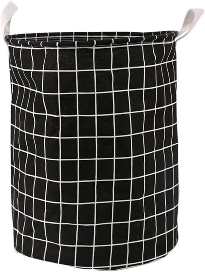 Folding Laundry Basket Round Storage Bin Bag Large Capacity Waterproof Square Collapsible Clothes Basket (Color : B, Size : 13.78" x 13.78" x 17.13") (A 13.78)