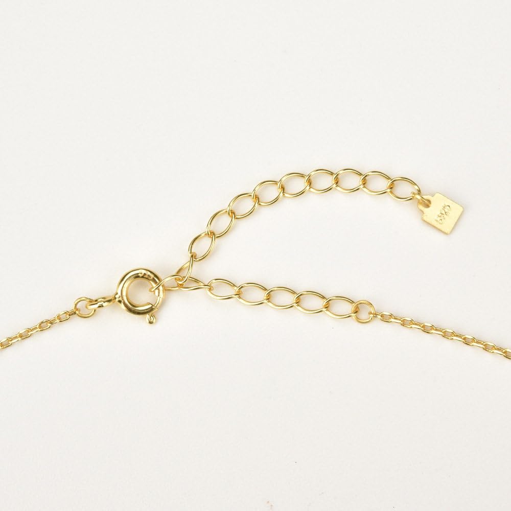 LYGBAOFUL Halskette Sterling Silber Buchstabe Geburtsstein, L Initial Anhänger Bunte Zirkonia Initialen Namenskette Halsband Für Frauen Dame Mädchen Schmuck