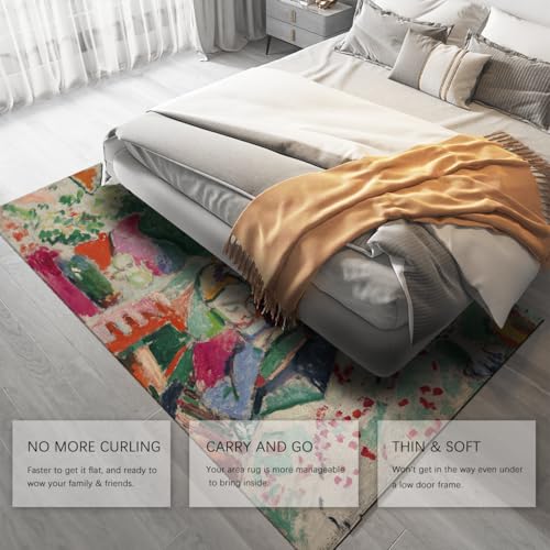 Tapis Henri Matisse 200x300cm multicolore grand tapis de salon rouge