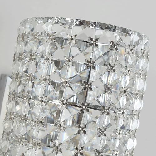 Applique murale postcrystal au design de luxe semi-circulaire culot E14 - 6