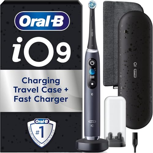 Oral-B iO9 Electric Toothbrushes For Adults, App Connected Handle, 1 Toothbrush Head, Charging...