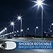 Hyperikon LED Shoebox Light Bulb, 115W Rotatable Outdoor Street Lighting, E39 Large Mogul, 100-277V, 13500 Lumens, UL, DLC, Crystal White