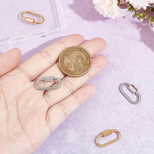 UNICRAFTALE 4Pcs Stainless Steel Screw Locking Carabiner - Image 4