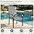 DSNAPE 7 Pieces Patio Table and Chairs Set, 63" Metal Dining Table with Umbrella Hole & 6 Textilene Fixed Chairs, Dining Table Set for 6, Outdoor Furniture for Porch Deck Backyard Balcony, Grey